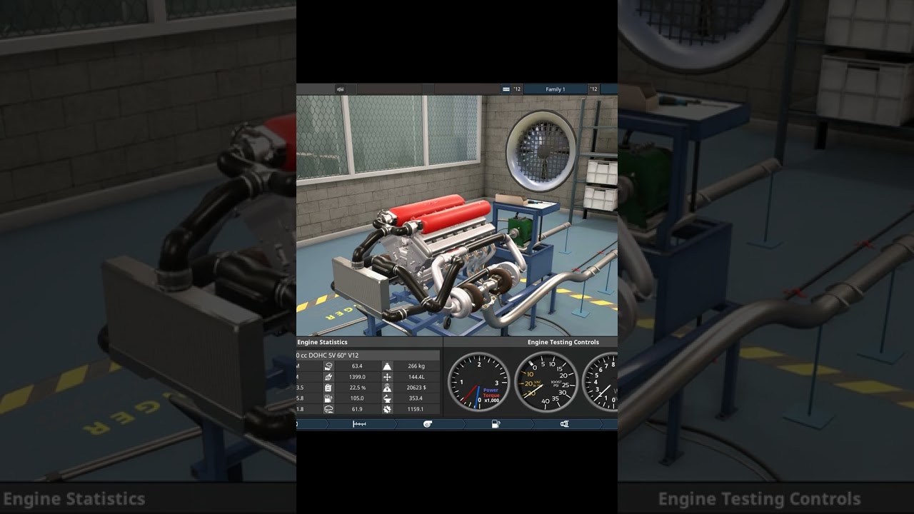 Automation 6 liter quad turbo 2600 hp V12 Engine 10000 RPM ! #automation #engine #v12 #shorts