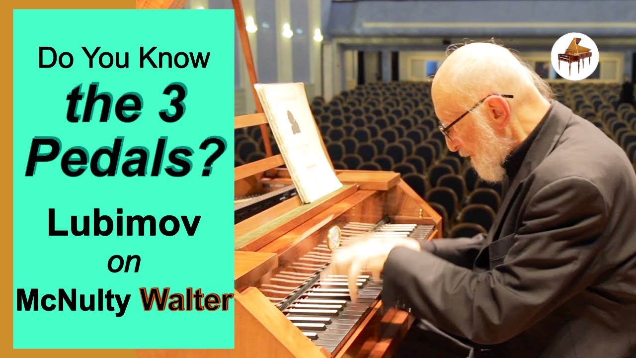 Alexei Lubimov on McNulty fortepiano Walter with Black Keyboard & Knee Lever