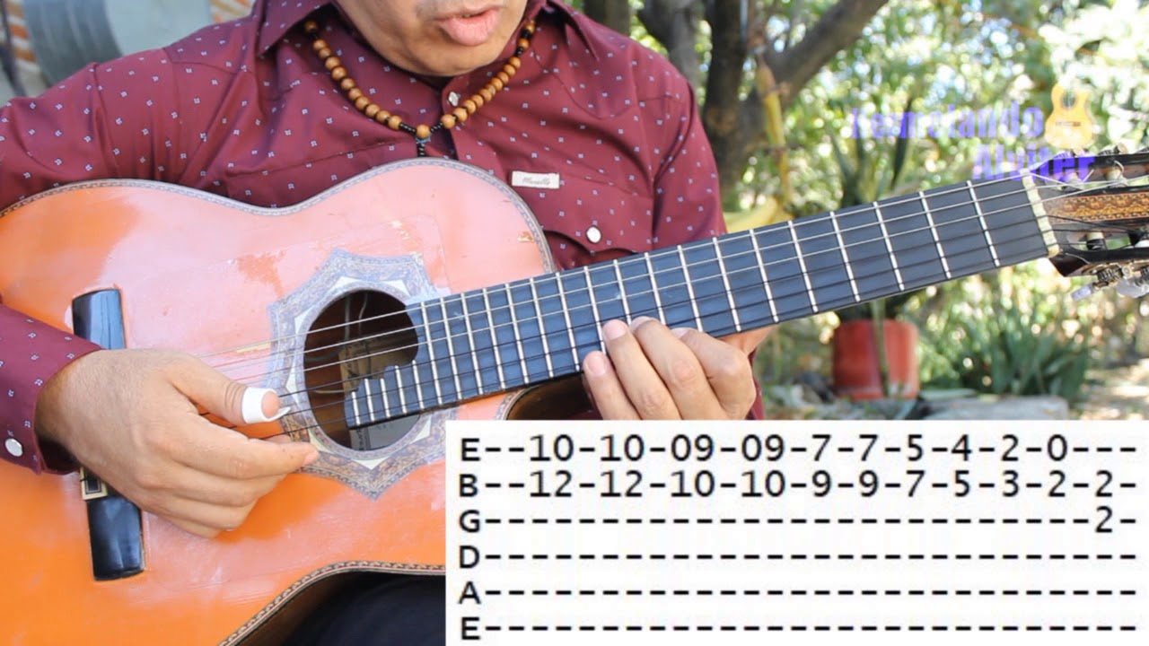 Simón Blanco - Bertín y Lalo - Requinto tutorial explicado con tablaturas