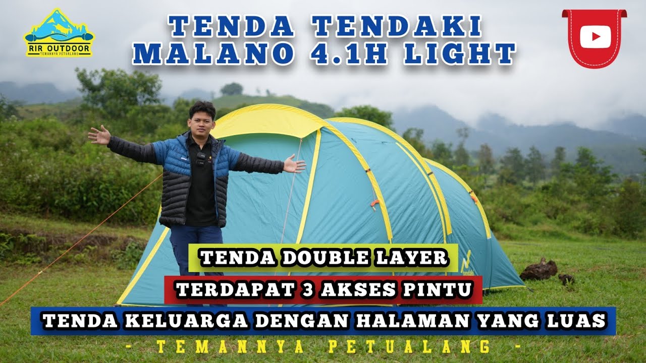 REVIEW LENGKAP TENDA TENDAKI MALANO 4.1H LIGHT | ULAS BARANG ALA RIR OUTDOOR