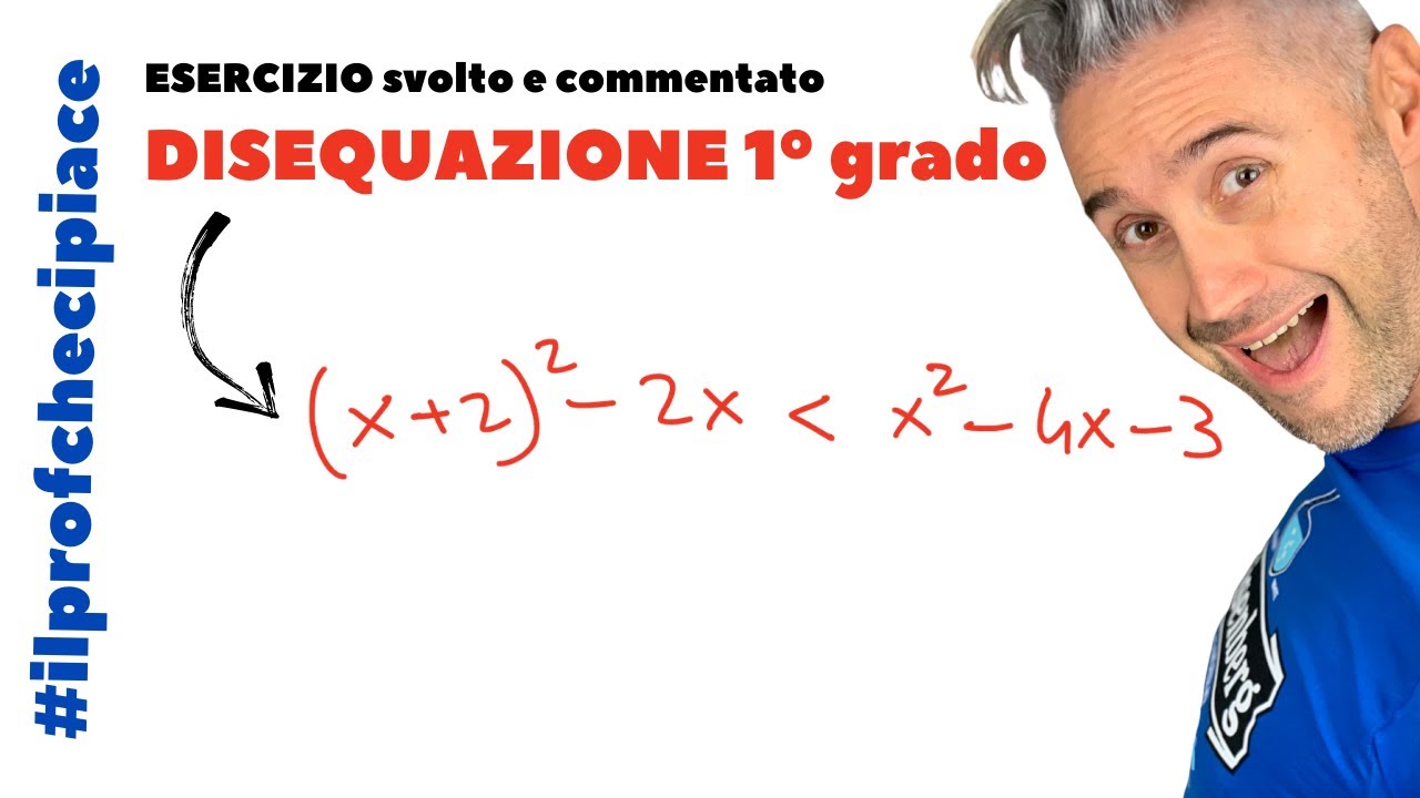 DISEQUAZIONI di primo grado esercizi - la matematica che ci piace