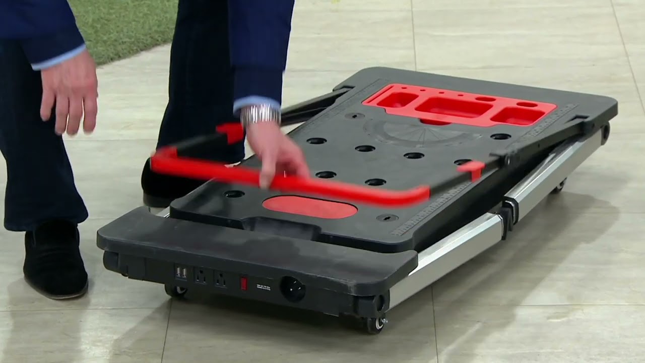 7-in-1 Work Bench, Platform, & Hand Truck w/ Power Center on QVC