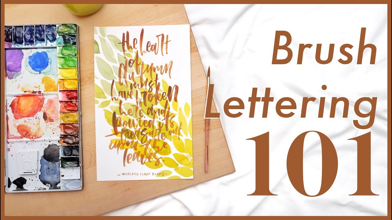 BRUSH LETTERING 101 | Tutorial, Hacks and Tips