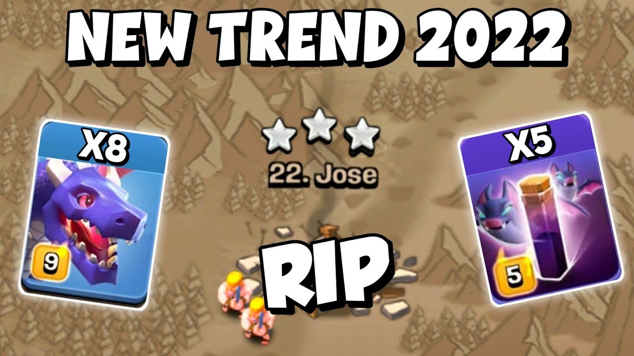 TH14 Dragon + Bat Spell Attack Strategy 2022 | TH14 New Attack Strategy Clash of Clans - COC