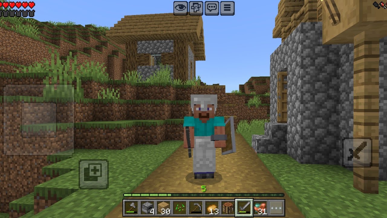 I made iron armour in Minecraft 
