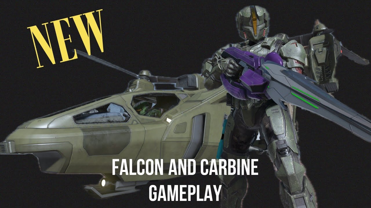Falcon and Carbine Gameplay! Testing out! - Halo Infinite