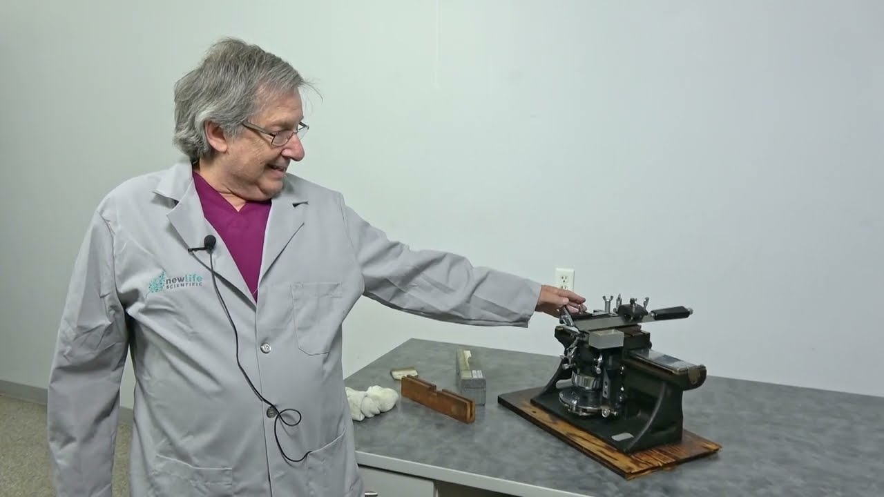 American Optical Spencer Model 860 Sliding Microtome Demonstration