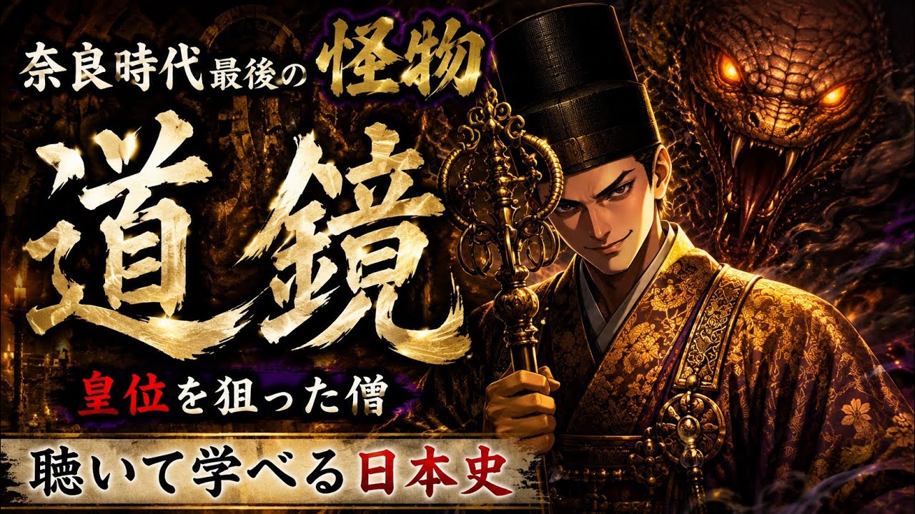 【日本三大悪人】道鏡［奈良時代の終焉］｜聴いて学べる日本史