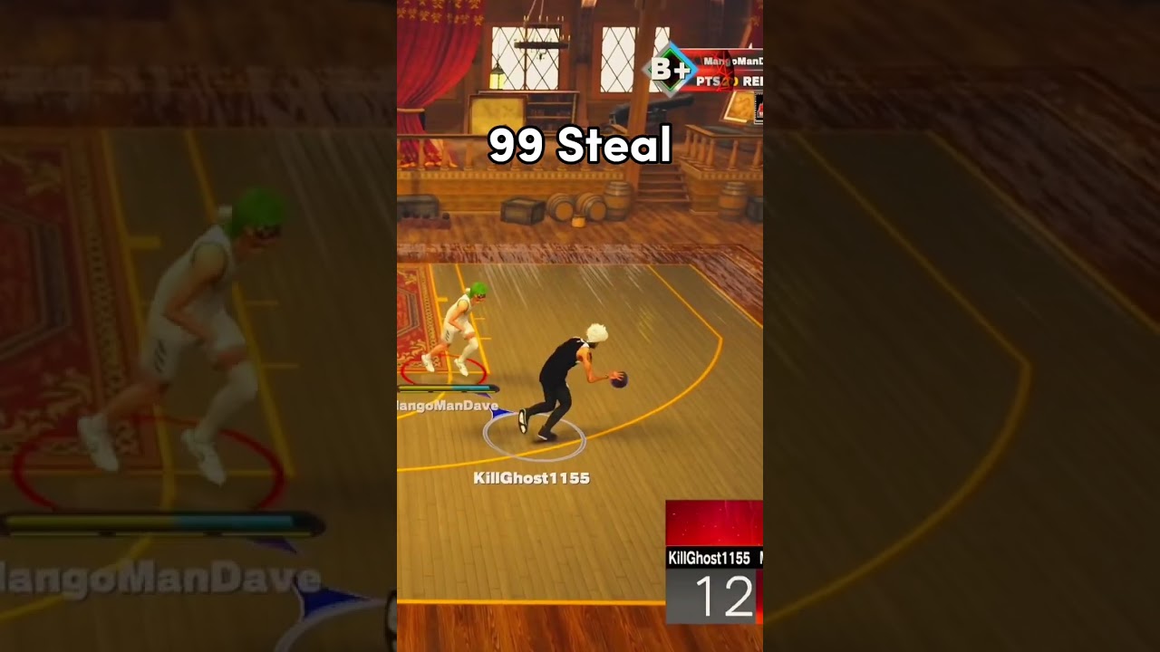 This 99 Steal Shot Creator Is A Menace #shorts #nba2k23 #jumpshots #2k #2k23 #badges #build
