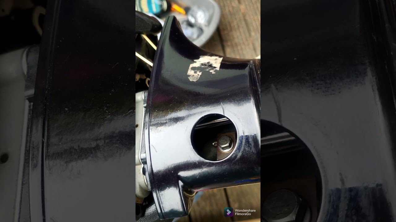 Tohatsu 3.5HP 4 strokes - Lower unit repositioning after impeller replacement