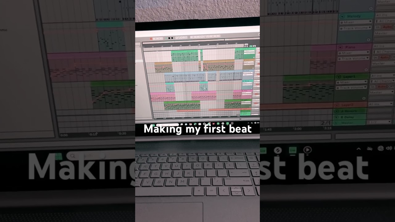 Making my first beat on Ableton Live #ableton #abletonlive #freestyle #808 #808bass