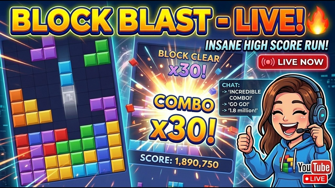 🔴 LIVE BLOCK BLAST GO GO GO!!!
