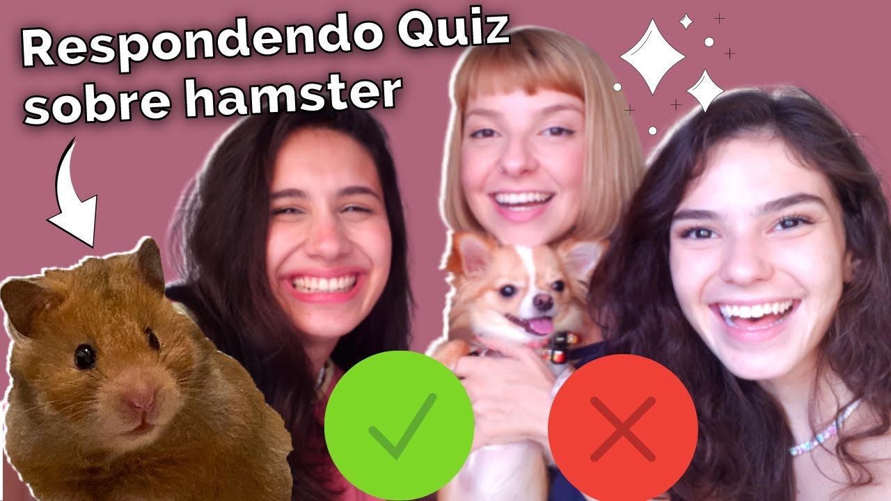 VOCÊ SABE TUDO SOBRE HAMSTERS? Respondendo quiz de hamster COM O CANAL PET LU!