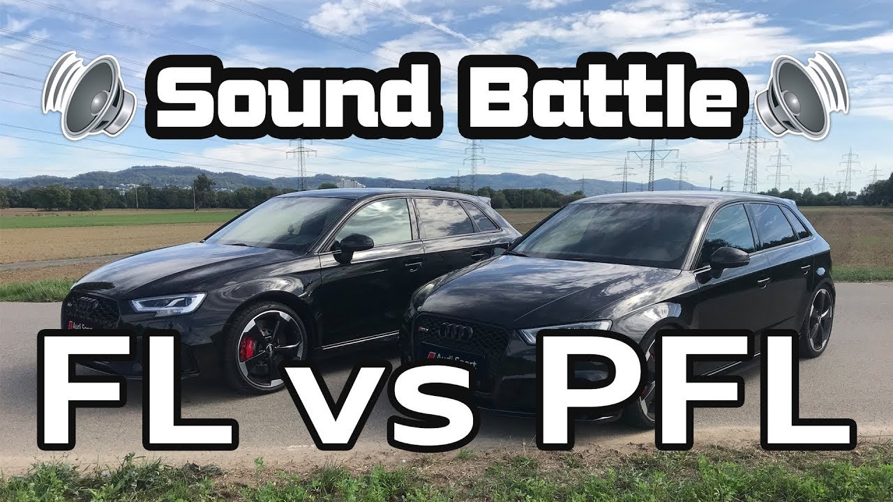 AUDI RS3 8V PFL Prefacelift 2016  vs FL Facelift 2018 Sound Comparison Battle