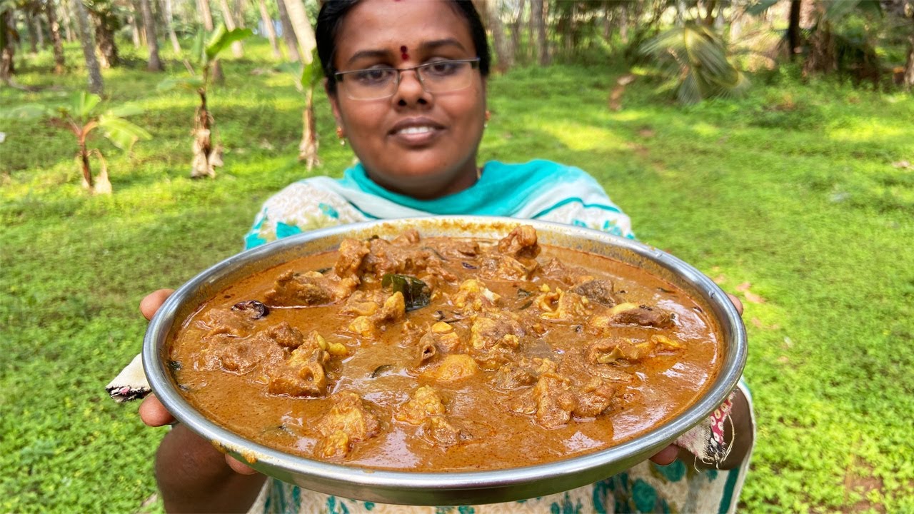 அசத்தலான கிராமத்து ஆட்டுக்கறி (மட்டன்) குழம்பு செய்முறை  / Traditional Village Style Mutton Kulambhu