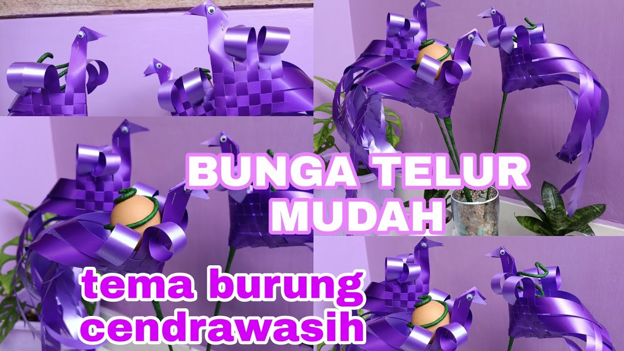 CARA MEMBUAT BUNGA TELUR MAULID | BUNGA TELUR