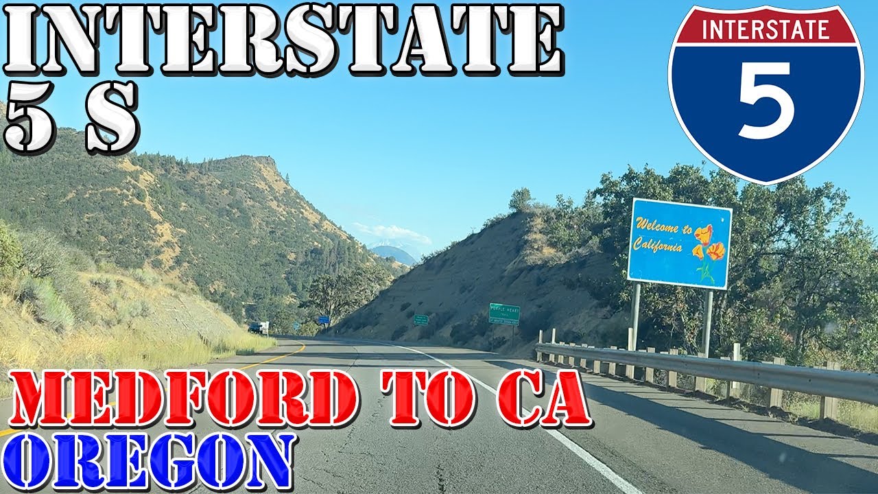 I-5 South - Medford to California State Line - Oregon - 4K Highway Drive