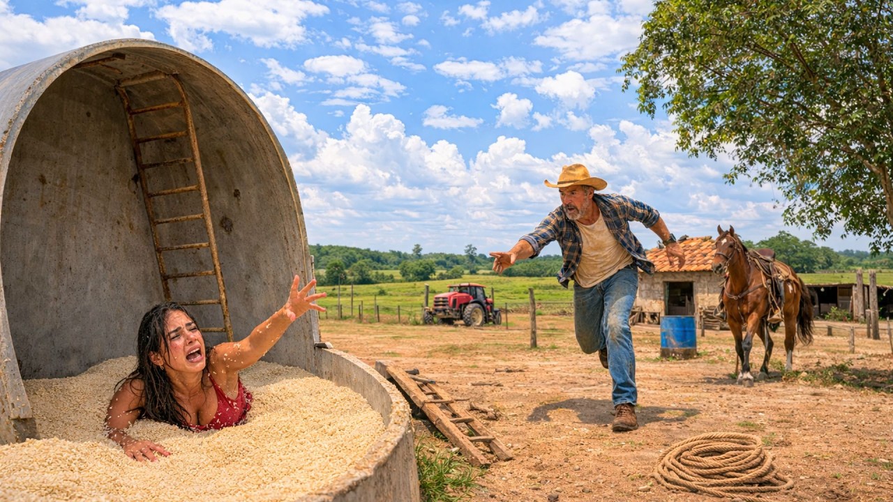 Fazendeiro Vê Uma Mulher Sendo Engolida por um Silo de Arroz… E o Que Ele Fez Ninguém Esperava!