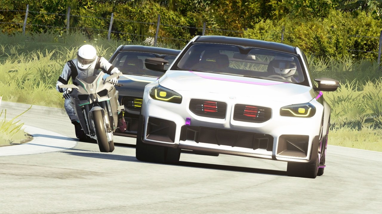 Kawasaki Ninja H2R Supercharged vs BMW M2 (G87) M Performance at Old SPA