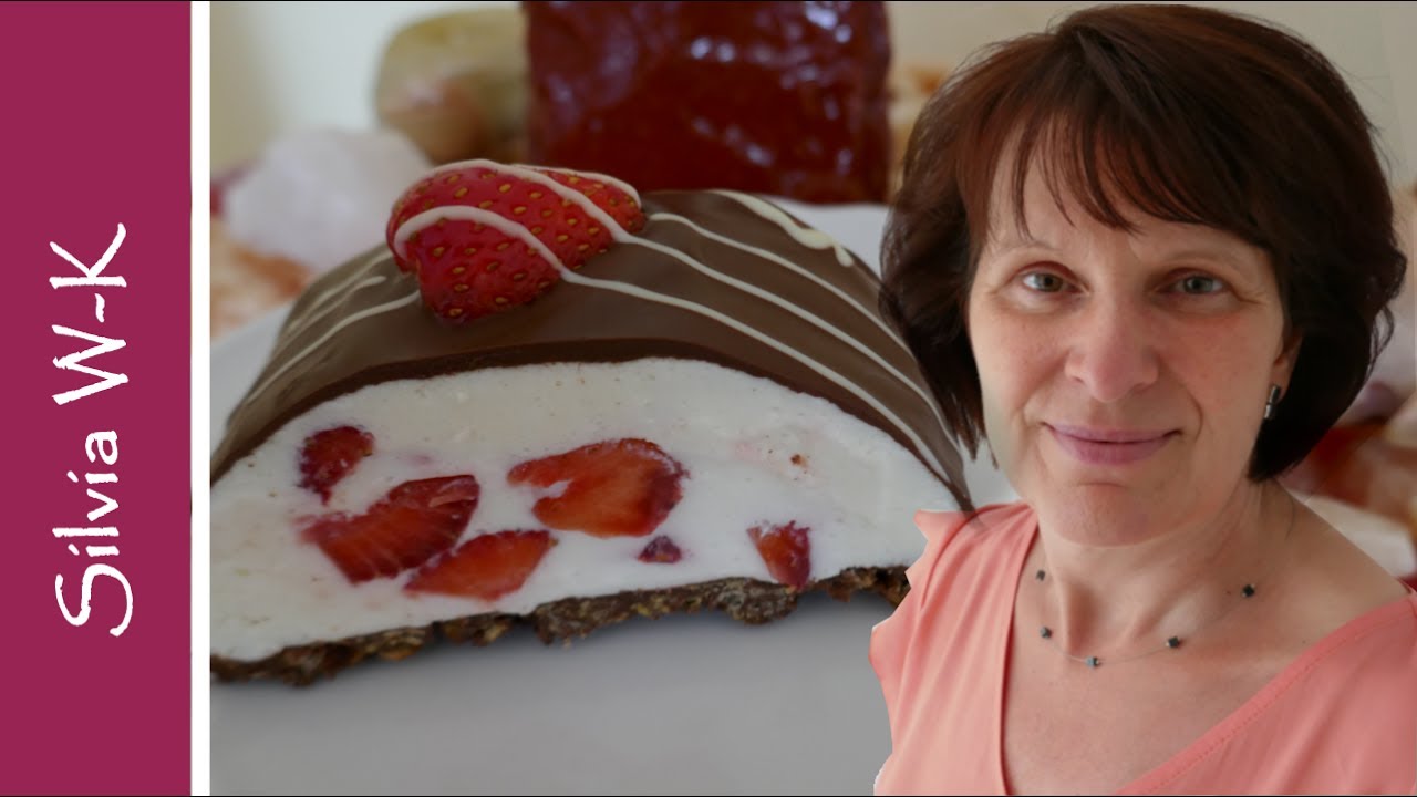 Yogurette mit Erdbeeren / Erdbeerkuchen ohne Backen