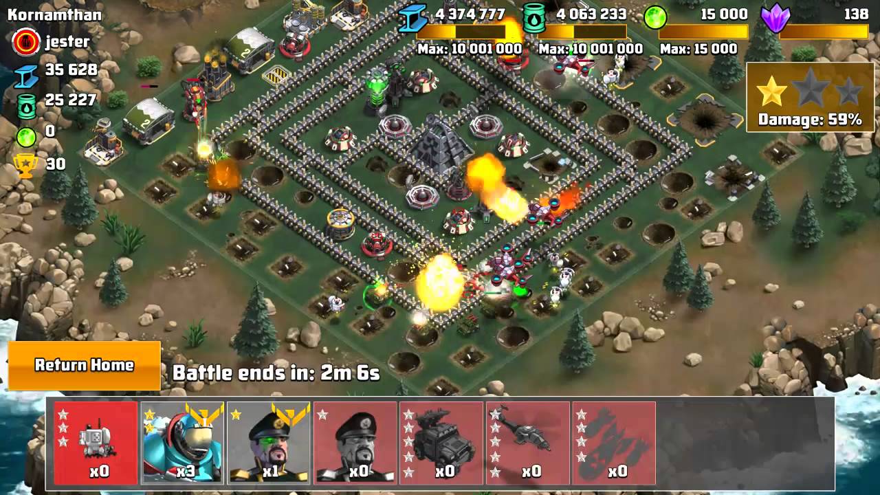 BATTLE COMMAND - ATTACKING WITH AIRSTRIKES