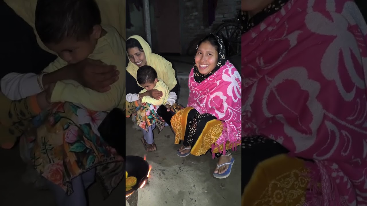 গ্রামের মেয়েরা ছেলেদের মত কাঁধে কাঁধ রেখে সংগ্রাম করে