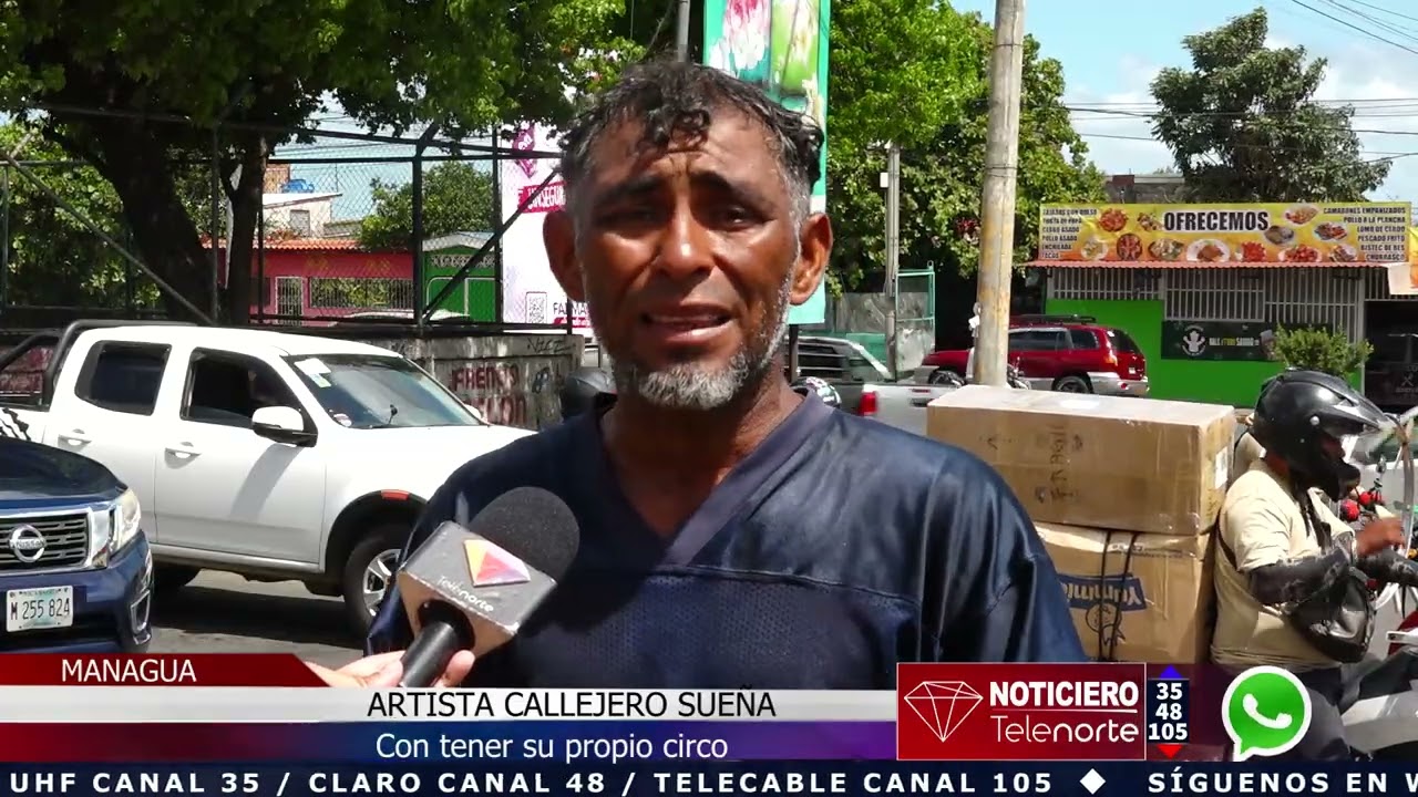 Artista callejero suena con tener su propio circo en #Managua #Nicaragua
