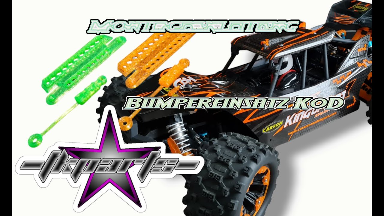 TKpaRts - Montage Bumpereinsatz für Carson King of Dirt Cage-Buggy