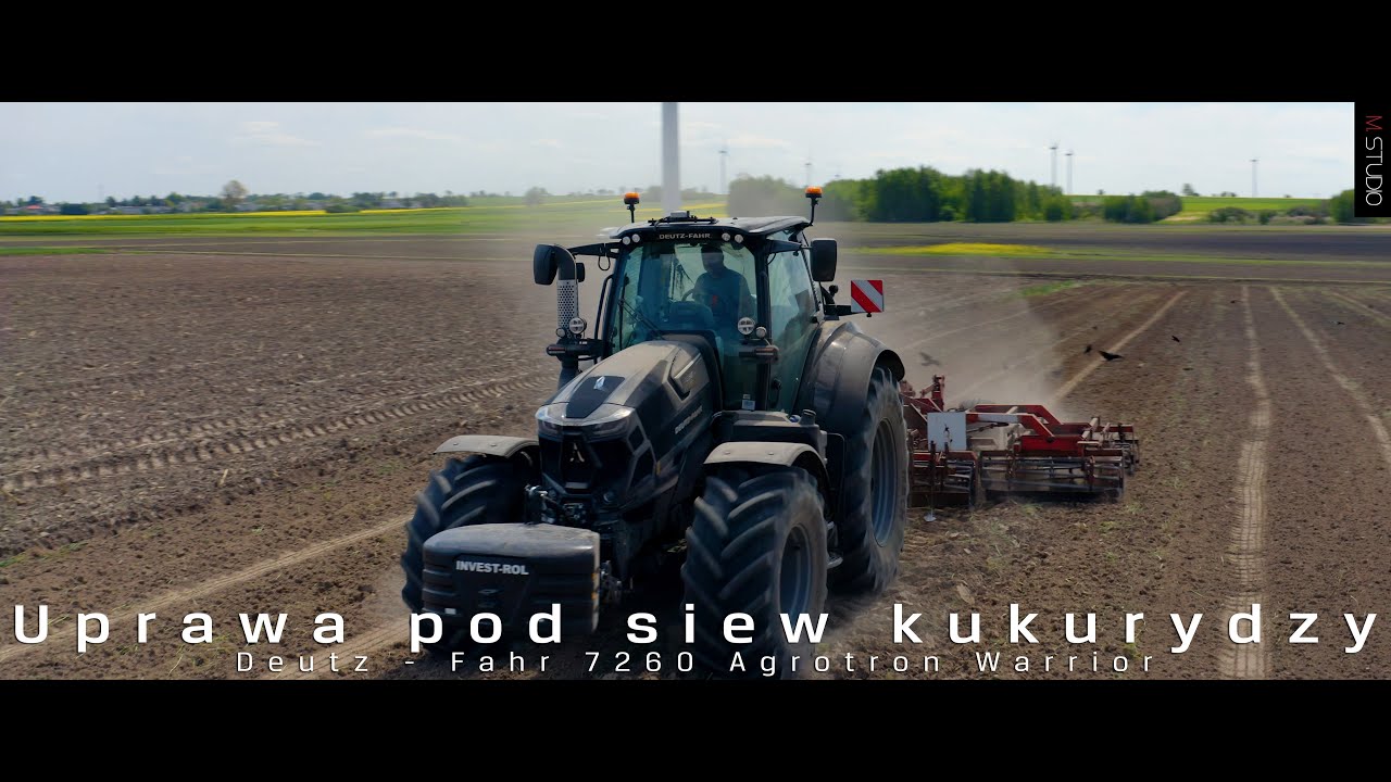 Uprawa pod siew kukurydzy DEUTZ-FAHR 7250 Warrior | nowy nabytek | dźwięk silnika | #4k