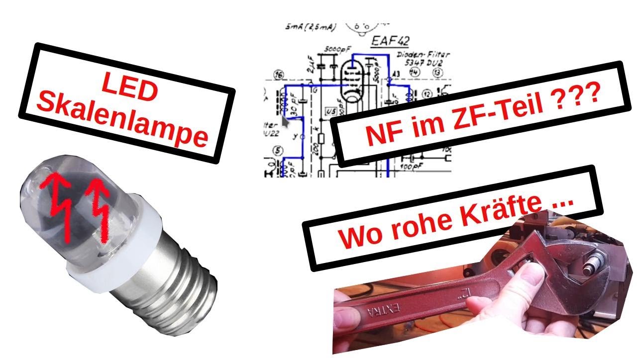 [219] LED Skalenlampe - Rauschunterdrückung - ein Werbegag ? -  - Saba Bodensee WIII Teil 4