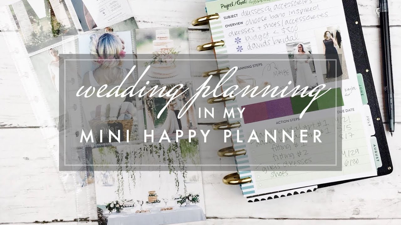 Wedding Planning in a Mini Happy Planner // Planner Tour