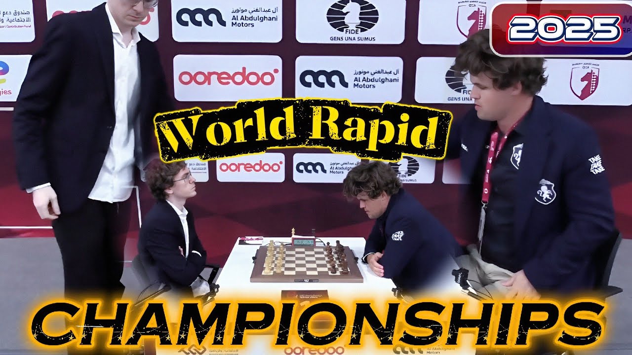 Magnus Carlsen Vs David Anton Guijarro || world Rapid Champion
