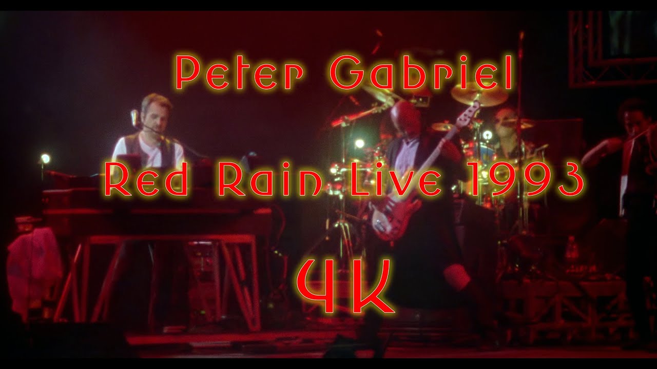 Peter Gabriel - Red Rain Live November 1993 16mm Film (4K)