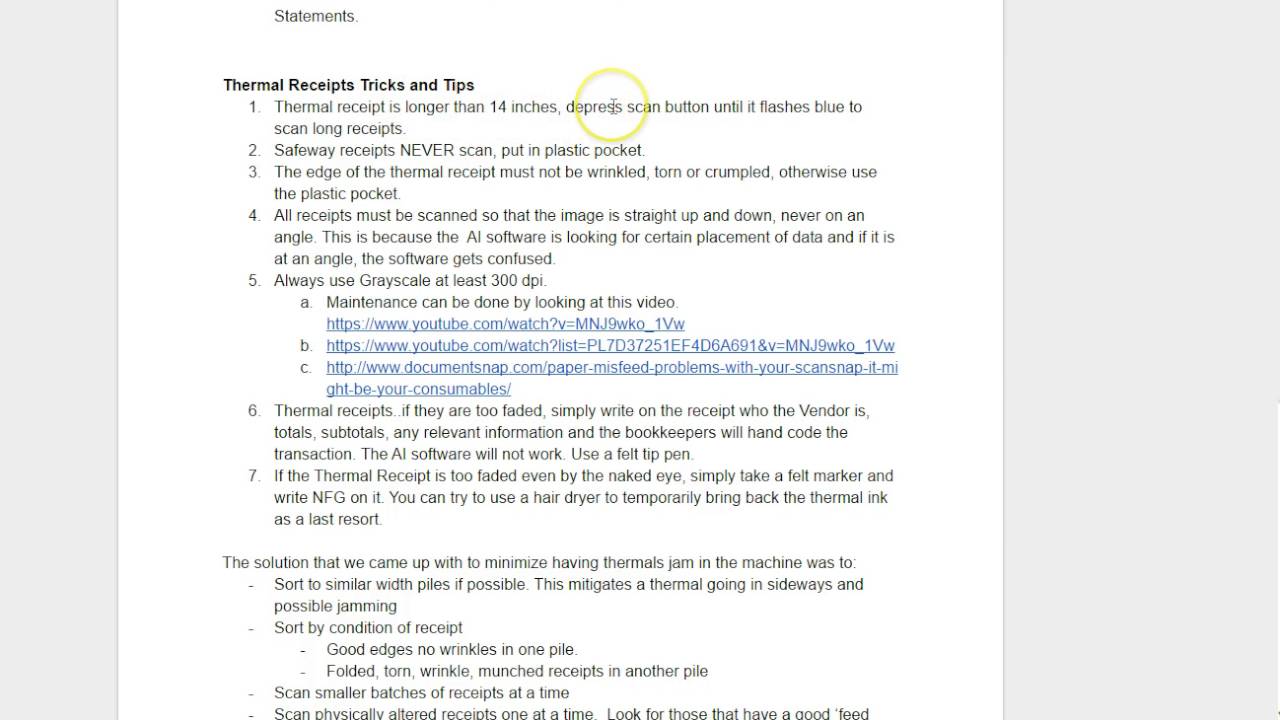 Tips and Tricks For Scanning with the Fujitsu ScanSnap IX 500