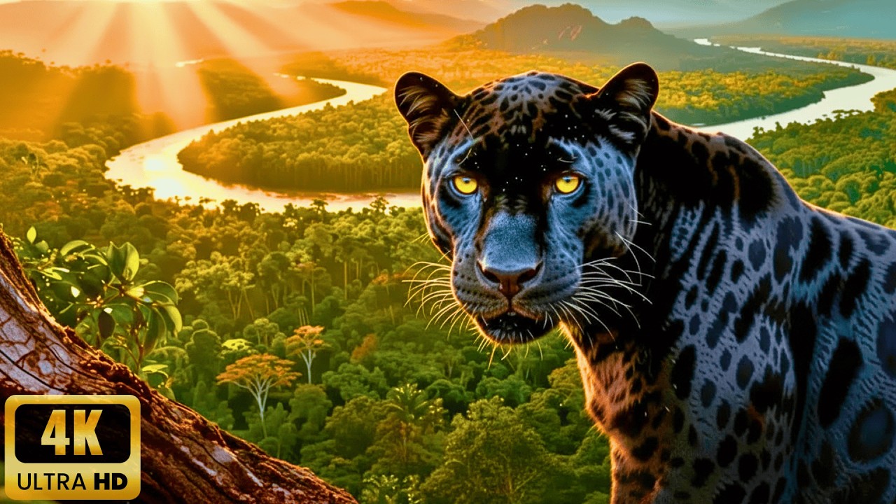 Relaxing Animal World Movies 4K 🌿 Amazing Animal Scenes with Soothing Relaxing Music & Calming Music