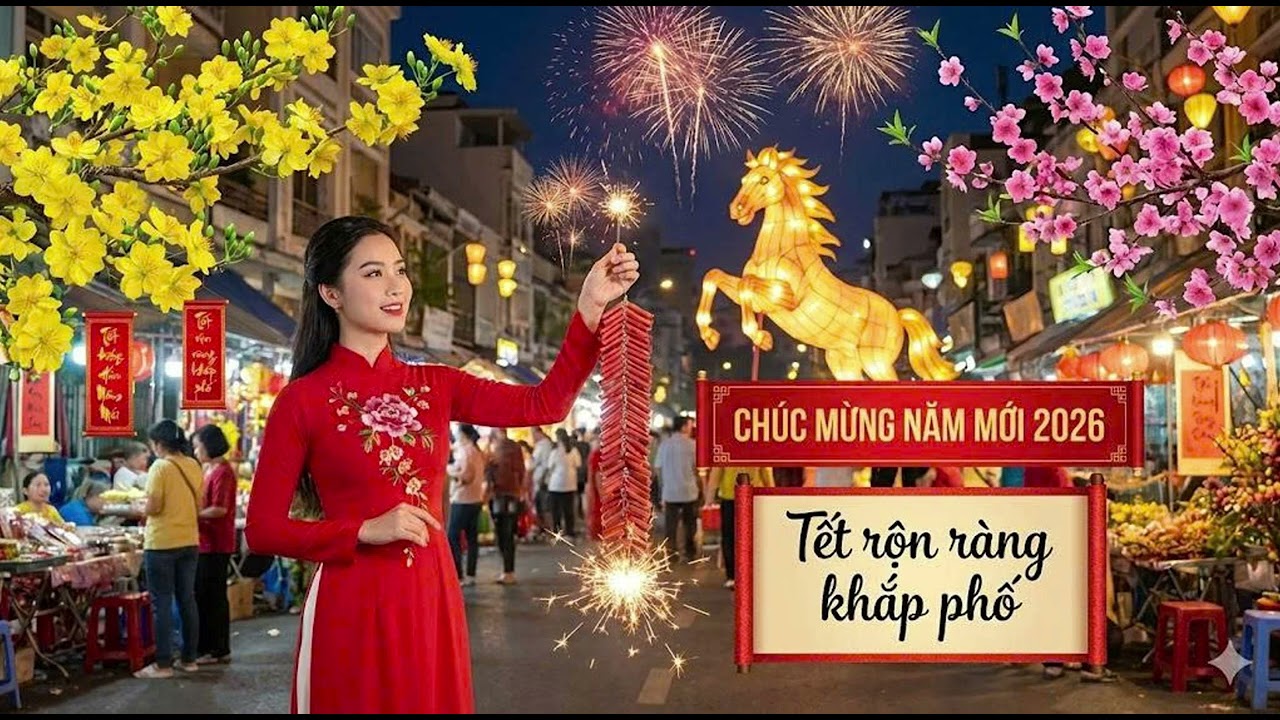 TẾT RỘN RÀNG KHẮP PHỐ|| NHẠC XUÂN 2026