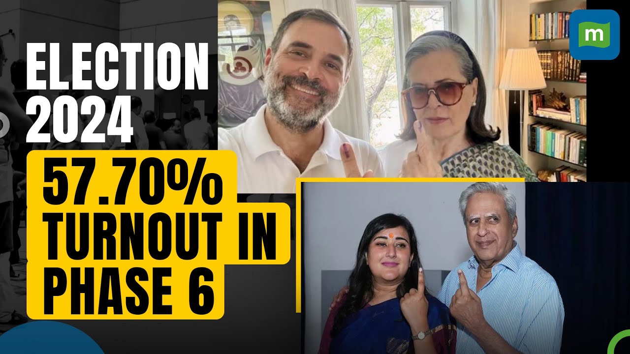 Lok Sabha Election 2024 Phase 6: 57.70 Percent Turnout In 58 Seats | Delhi Crosses Halfway Mark