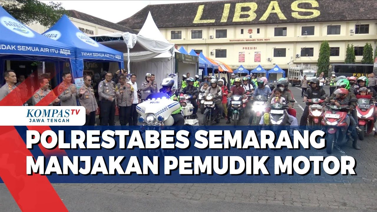 Polrestabes Semarang Manjakan Pemudik Motor