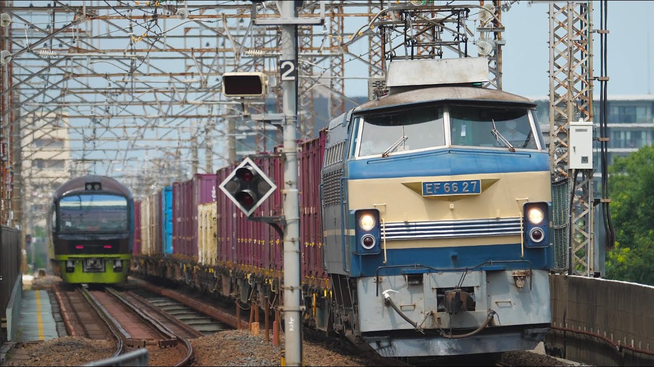 EF66-27 ニーナ が武蔵野線を走る！73レ 新秋津駅・新座駅・吉川駅【4K】