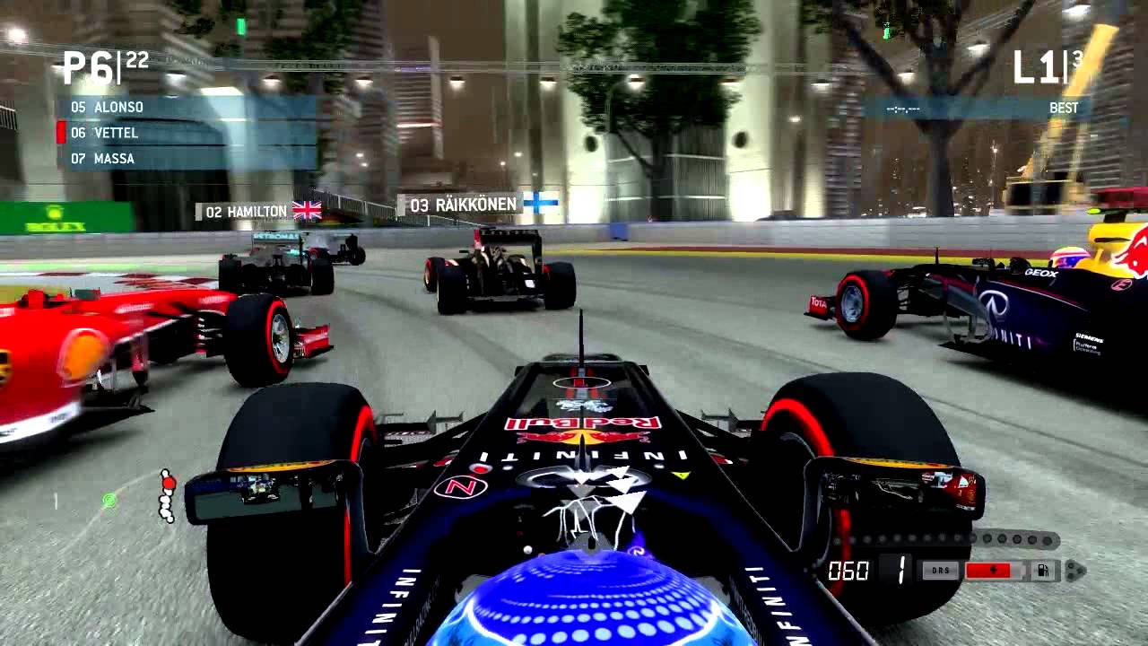 F1 2013 GAME | VETTEL IN SINGAPORE | PC ULTRA SETTINGS HD