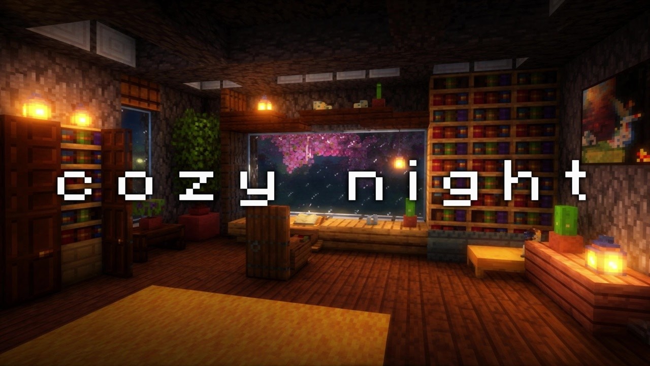 it's time to sleep.. (minecraft music & rainy night)
