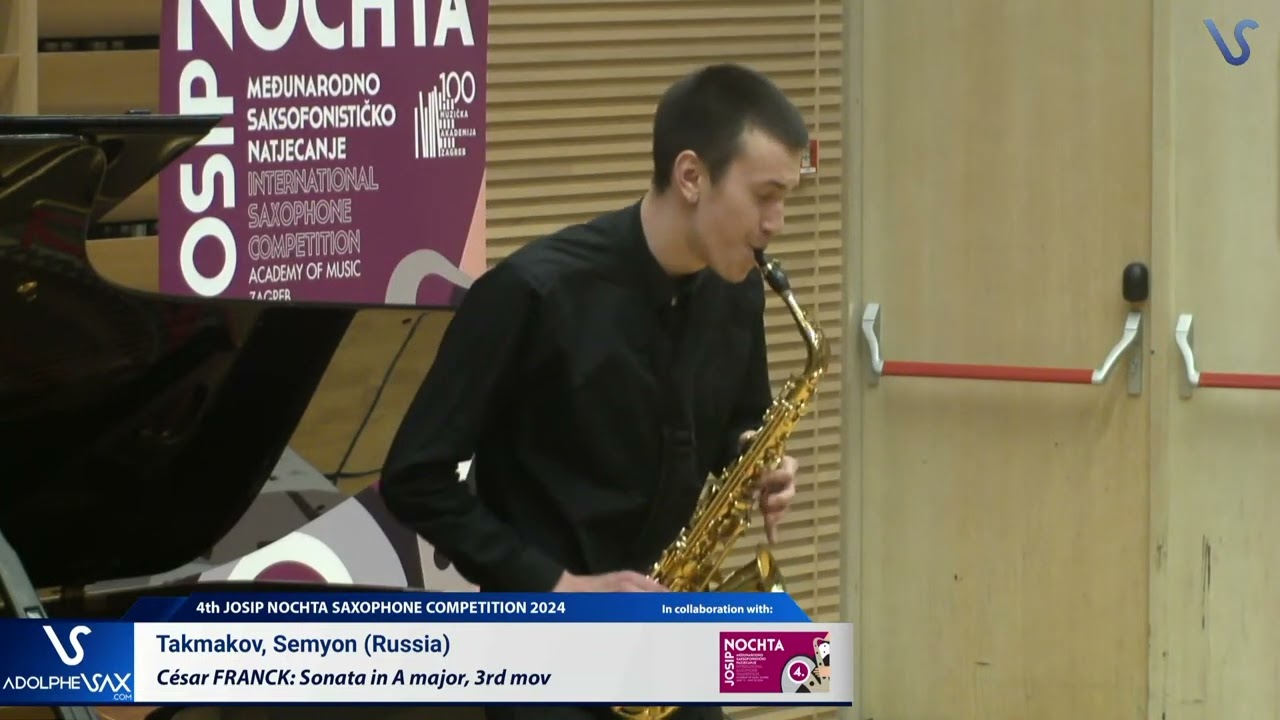 Semyon Takmakjov  plays Sonate for violin (3rd. Mov) by Cesar FRANCK