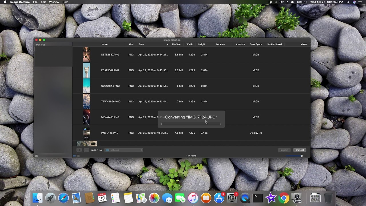 Fix Image Capture taking long time to import