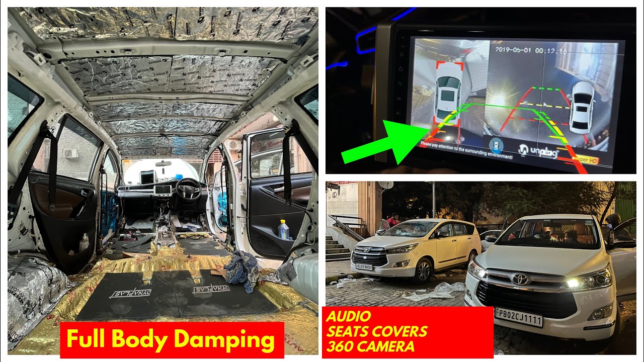 Toyota Innova Crysta 2021: AUDIO UPGRADE AND DAMPING 😵‍💫 | Innova Modified | Innova 2021 New Model
