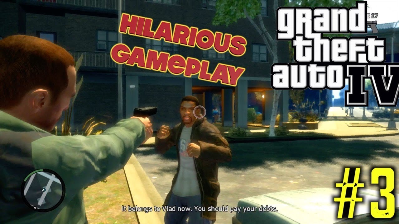 УМОРИТЕЛЬНЫЙ ГЕЙМПЛЕЙ GTA 4 №3!