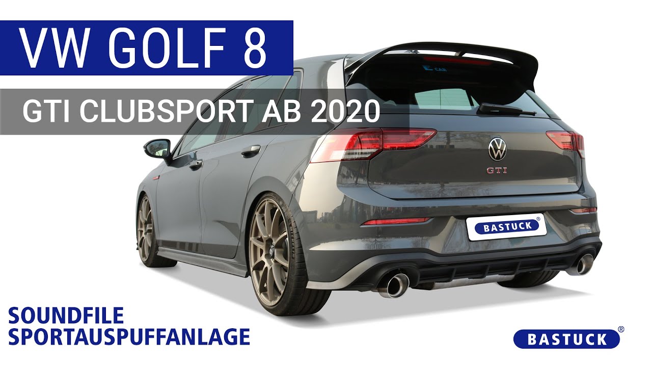 Sportauspuffanlage I VW Golf 8 GTI Clubsport ab 2020 | BASTUCK