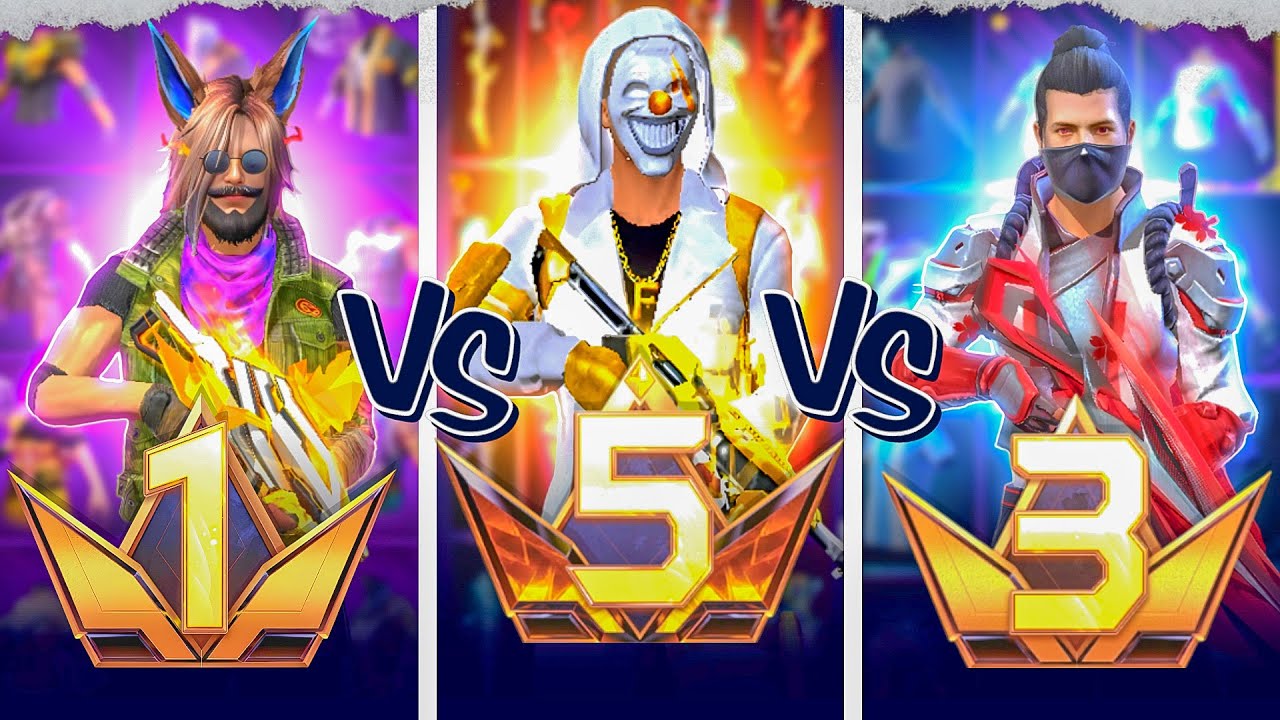 PRIME Lvl 1 ID vs PRIME Lvl 3 ID vs PRIME 5 Lvl ID😵১০০ কোটি টাকার Collection - Garena Free Fire