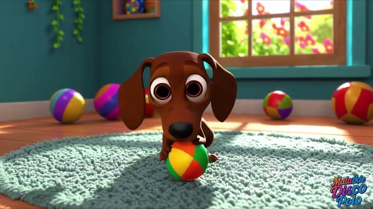 Piesek pod słonkiem- Disco dla dzieci 🌞🐶Taneczna piosenka dla dzieci o psach 🎶 Disco Polo dla dzieci