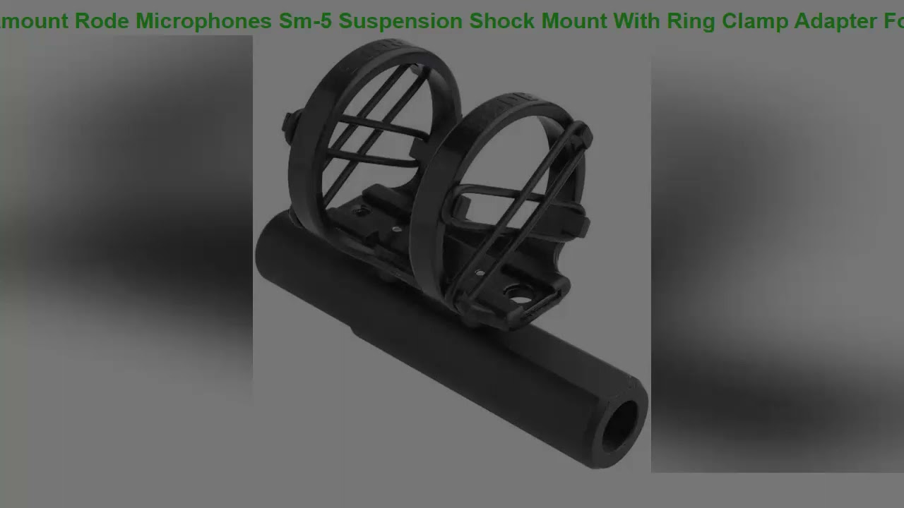 Rode Microphones Sm-5 Suspension Shock Mount With Ring Clamp Adapter For Nt3, Nt4, Nt5, Nt55, Ntg-1