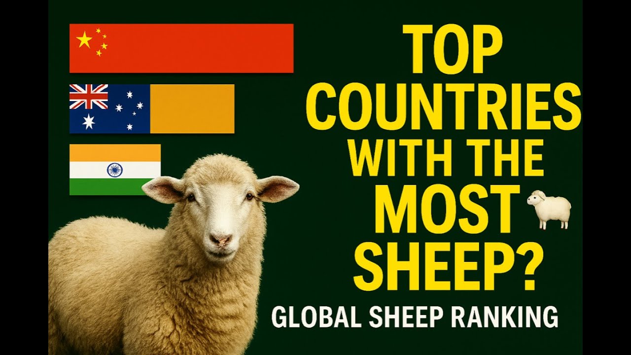 Where Are All the Sheep? Top Countries with the Most Sheep in the World 🐑 | Global Sheep Ranking